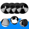 4Pcs Radiator Pipe Covers, GLADFRESIT 15mm Plastic Black Pipe Collars