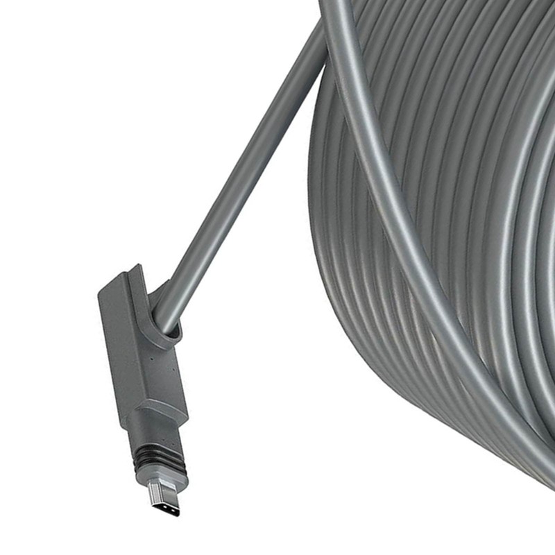 Rectangular Satellite Replacement Cable Waterproof Satellite Extension Cable Grey with