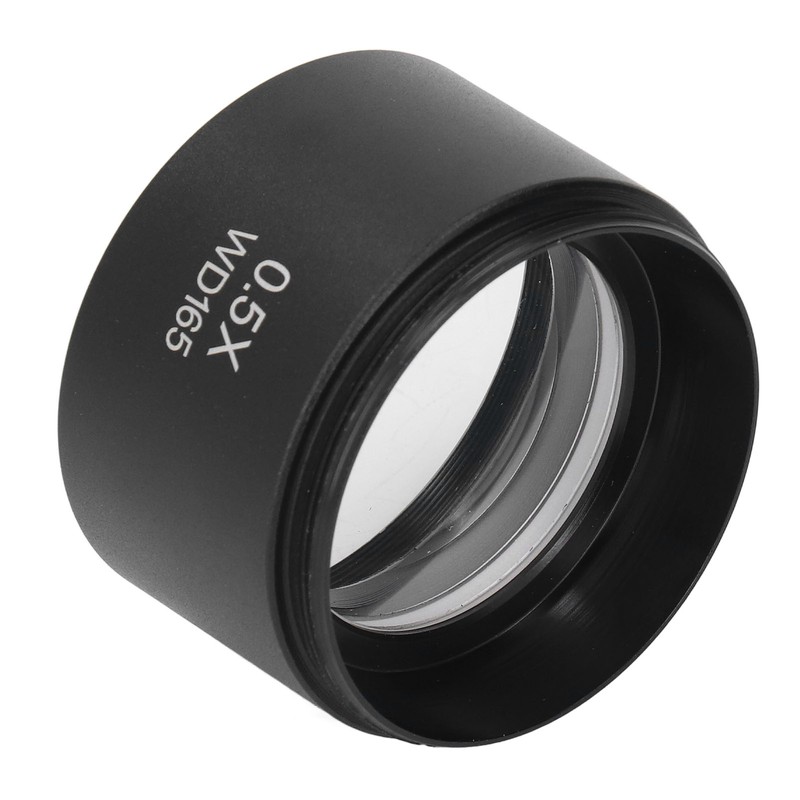 Auxiliary Objective Lens Aluminum Alloy 0.5X Microscope Part for SM