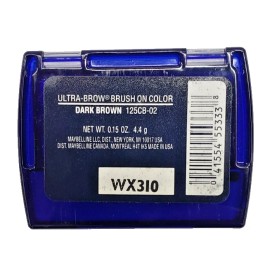 Maybelline New York NEW UNCARDED Maybelline Ultra Brow Brush-On Color-125CB-02 DARK BROWN