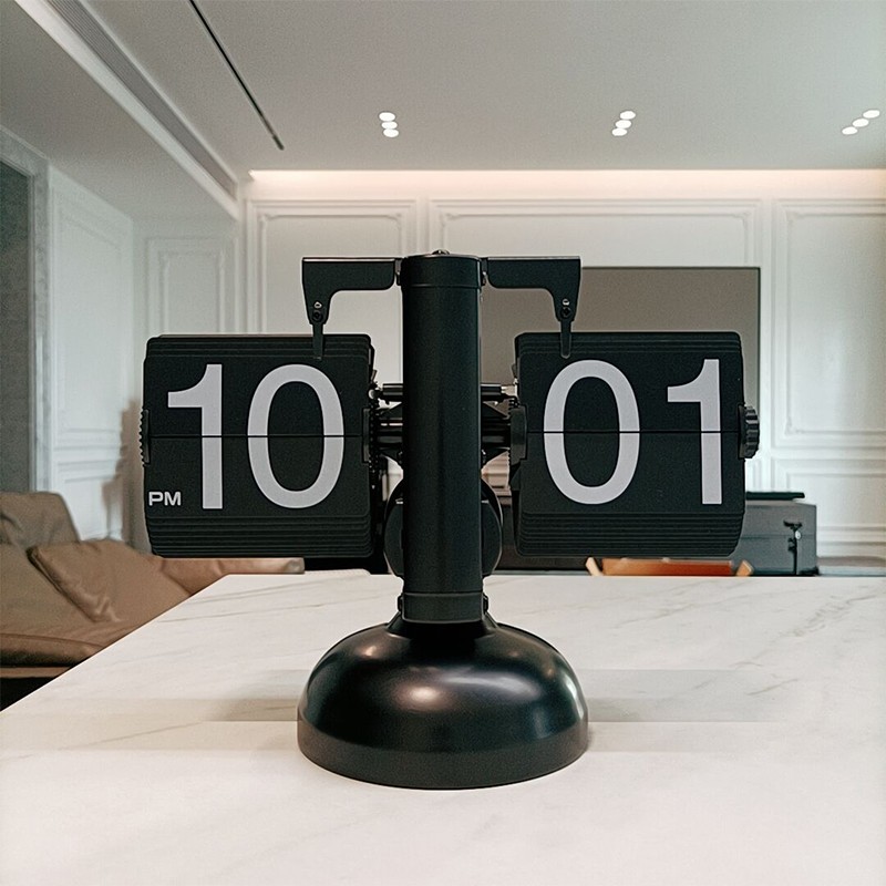 Digital Flip Down Clock Mute Accurate Mechanical Tabletop Flip Clock