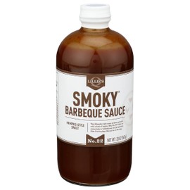 Lillie's Q - Smoky Barbeque Sauce, Gourmet BBQ Sauce, Sweet Brown Sugar BBQ Sauce, Mild Smoky Flavor, Premium Ingredients, Made with Gluten-Free Ingredients (21 oz)