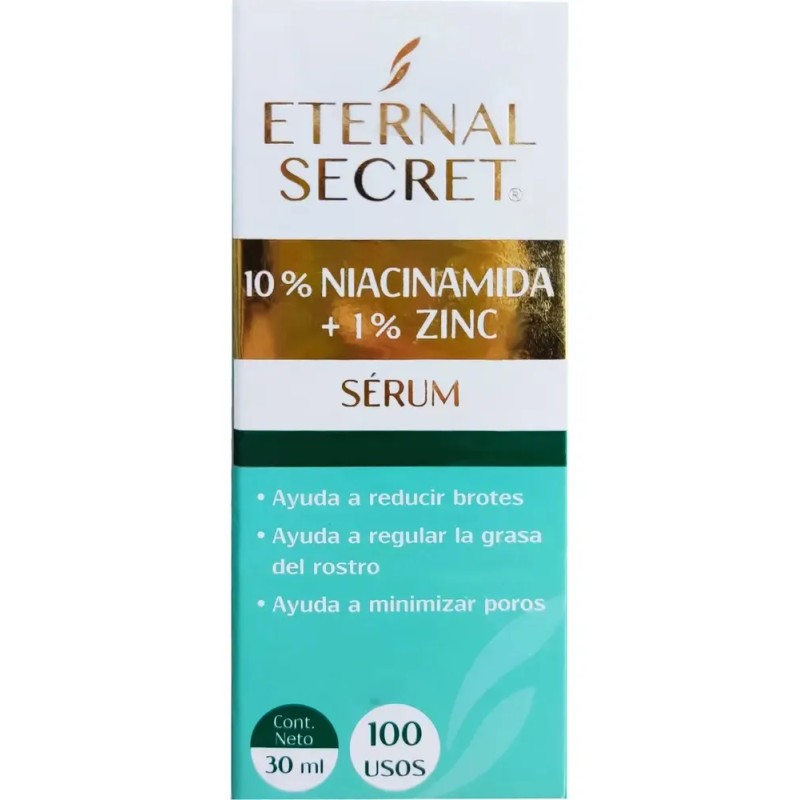 Serum Niacinamida 10% Zinc 1% Eternal Secret Piel Mixta Grasa