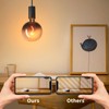 ONEWISH G150 Globe LED Bulb - Gradient Black Clear Glass