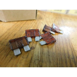 W&E SALES COMPANY AUTOMOTIVE FUSE FUSES BLADE TYPE 7.5 AMP LOT OF 5X BROWN #2808 5PCS LOT