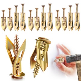 Self Drilling Dowel Screws, Self-Drilling Drywall Anchors and Screw Set for Wet and Fix Drywall Dowel Repair Tools for Fixing Patio Furniture