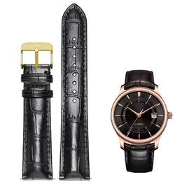 Nizonlaie Watch Bands Quick Release Genuine Leather Strap Alligator Grain Calfskin Watch Business Casual Universal Straps Wides 12mm 14mm 15mm 16mm 17mm 18mm 19mm 20mm 21mm 22mm 24mm for Men Women