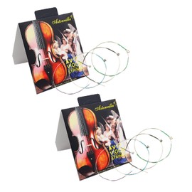 Boono Violin Strings Full Set Beginner Set of 2 EA D G 4/4 Violin Strings Long Lasting Compatible Violin Replacement Parts