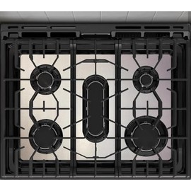 FireFly Home Stove Top Protector for Frigidaire Frigidaire Gallery Gas Range Stove, Custom Fit Ultra Thin Reusable Burner Splatter Spill Guard Protective Cover Liner in Silver - FCFG3083AS