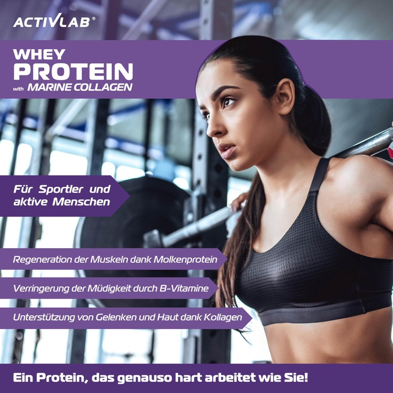 Activlab Whey Protein with Marine Collagen (20 x 30 g)