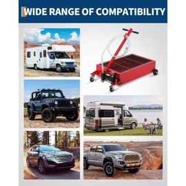 BouPower Oil Drain Pan, 25-Gallon Low Profile Electric Oil Drain Pan with 110V Pump, 8.2 Ft Hose,Wheels & T Folding Handle,Heavy-Duty Metal Oil Change Pan for Cars, Trucks, SUVs, RV