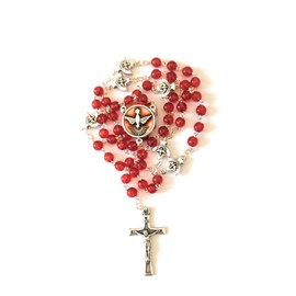 OVUNQUE PROTEGGIMI Holy Spirit Rosary Crown Rosary Prayer Holy Spirit 5mm, Glass