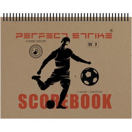 Perfect Strike Soccer Scorebook with Rules and Scoring Instructions : Heavy Duty. Adult and Youth Soccer. TS-11-7-M-H (1 Book)