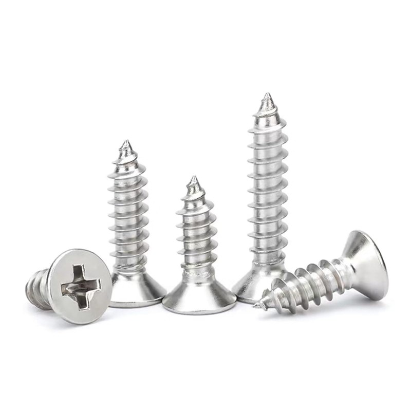 M4 x 80mm Flat Head Wood Self Tapping,Sheet Metal Screws,Phillips