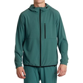RVCA Mens Sport Yogger II Athletic Jacket - Pine Grey | Large