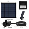 Solar Water Fountain for Bird Bath with Seperate Solar Panel