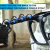 Boao 6 Pieces Bike Rack Rubber Strap Bike Rack Cradle