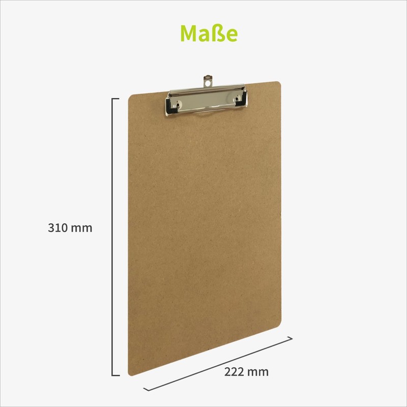ACROPAQ Clipboard A4 Wood - Easy to Stay Organised -