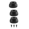 Crovakeu Set of 3 Replacement Screw - in Rubber Cane
