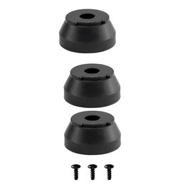 Crovakeu Set of 3 Replacement Screw - in Rubber Cane Tips Feet - Anti - Slip & Wear - Resistant, Ideal for Hurrycane Freedom Edition Walking Sticks, Easy Installation