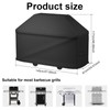 Heavy Duty BBQ Grill Cover,Rip Proof Barbecue Gas Cover with