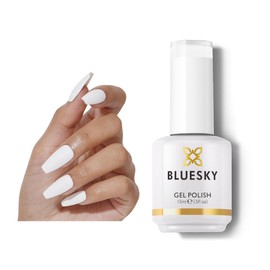 BLUESKY Gel Polish for Nails Color Fragrant, Salon Manicure Single Bottle, Long Lasting&Chip Resistant,15ml,80526P/STUDIO WHITE