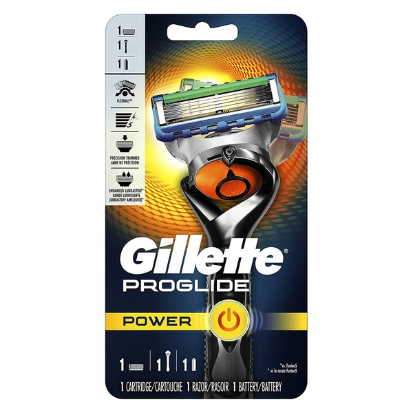 Gillette ProGlide Power Men's Razor Handle + 1 Blade Refill 1 Count