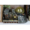 Steampunk Thermal Steam Engine and Light Source Powered Locomotive Train