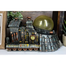 Steampunk Thermal Steam Engine and Light Source Powered Locomotive Train Collect