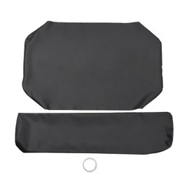 BuliBoao Seat Cover Replacement UTV Diesel 4X4 Fits for Kawasaki Mule 2500 2510 3000 3010 Microfiber Leather Black