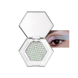 MIESCHER Chameleon Glitter Eyeshadow, Body & Face Shimmer Sparkle Colorful Eye-shadow Long Lasting High Pigmented Waterproof Multi-function Eyeshadow for Women Stage or Daily Use (#01 Glitter Silver)