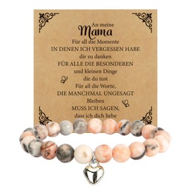 Mother's Day Gifts for Mum, Funny Cool Mother's Day Gifts for Mum Expectant Mothers Boy Mother in Law for Birthday Christmas Easter Gift Women's Day from Children, Pearl Bracelets
