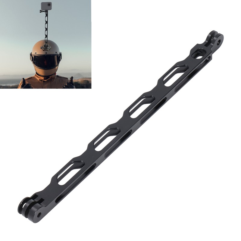 Helmet Extension Arm Black 250MM Aluminum Alloy Hollow Action Camera