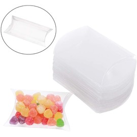 50 Pcs Clear Pillow Favor Gift Boxes Wedding Party Gift Boxes for Wedding Party