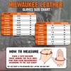 Milwaukee Leather MG7595 Men's Black Deerskin Unlined Motorcycle Hand Gloves