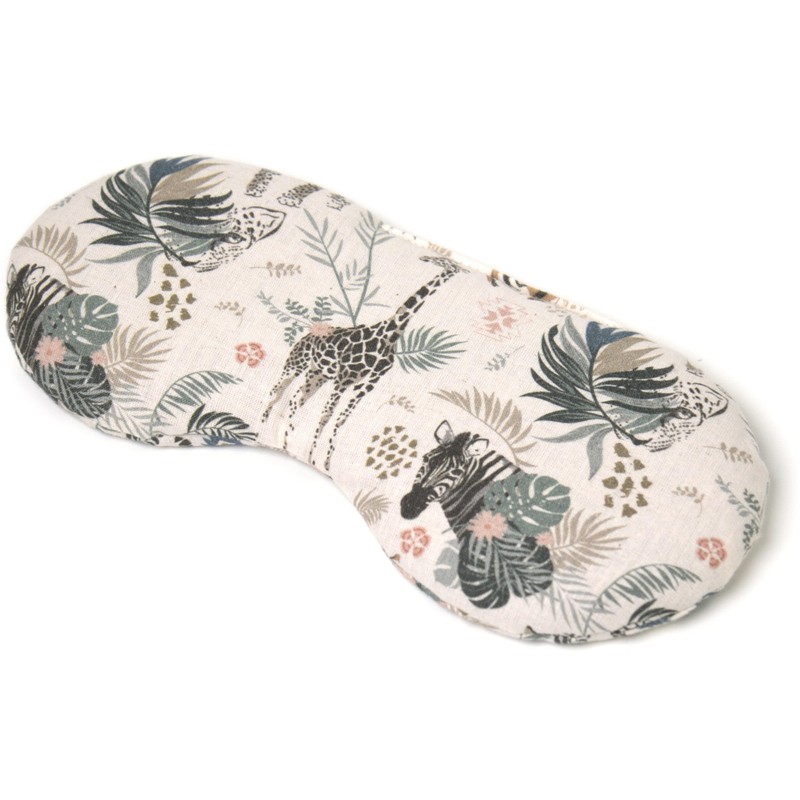 Organic Eye Pillow Lavender & Linseed "Wild Animals" for Relaxation,