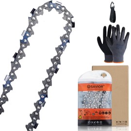 Savior 18 Inch Chainsaw Chain 3/8" Pitch, 050" Gauge, 66 Drive Links Replace 3623 005 0066 33 RS 66 Chainsaw Chain, Semi Chisel Chainsaw Chain 18 Inch for Echo CS-590 Stihl MS260 MS270 Poulan PP4818A