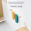 KOKOSIRI Bathroom Towel Rack Wall Mounted 24-Inch Bath Towel Bar