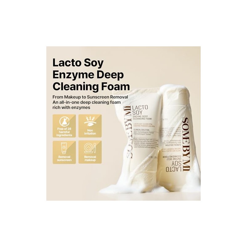 SOME BY MI Lactosoy Enzyme Deep Cleansing Foam, 100 ml