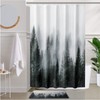 ORTIGIA 60x72 Misty Forest Stall Shower Curtain for Small Bathroom,
