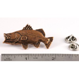Handcrafted Copper Plated Barramundi Magnet Gift for Fishermen Home Office Lodge Fridge Whiteboard Tackle Tool Box - Made in United States - SKU SC073MAG
