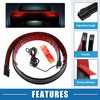 X AUTOHAUX Universal Car Spoiler with Red LED Light 47.2"/1.2m
