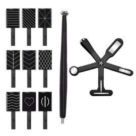 Multifunctionla Cat Eye Nail Magnet for Gel Polish Set (Black)