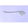 Runxuan Traditional Ceramic Hair Clip, Handmade, White Color, Hair Accessories,