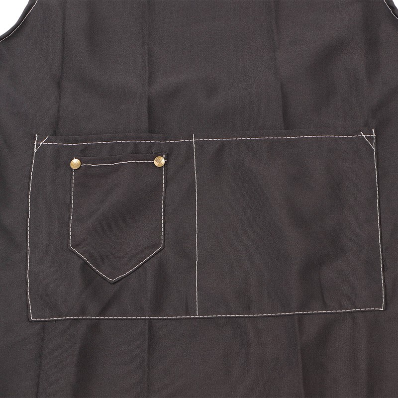 2 Pcs Black Cotton Apron Kitchen Breathable Oil Resistant Apron