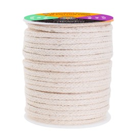 Mandala Crafts Cream Flat Drawstring Replacement, 1/8 Inch 20 Yds Cream Soft Drawstring Cotton Draw Cord Hoodie Sweatpants Drawcord Replacement