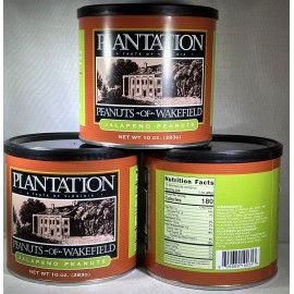 Plantation Jalapeño Peanuts of Virginia by Being Well Essentials 3 x 10oz