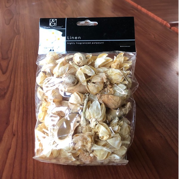 Hosley Set of 6 Lightly Scented Linen Potpourri, 3 oz.