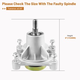 HKPARTS Spindle Assembly 604214 for 931741 931881 931899 931998US 932004US Zero-turn Mowers for Deck Hustler Raptor 36" 42" 52" Deck, 3pack