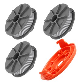 Trimmer Replacement Spool 5307-20 & 5344 Cover for Gardena Easycut 400 Art.8846 Easycut 400/25 Art.9807 ComfortCut450 Art.8847 ComforCut450/25 Art.9808 SmallCut 300/23 Art. t.t. 9805 (3 spools+1